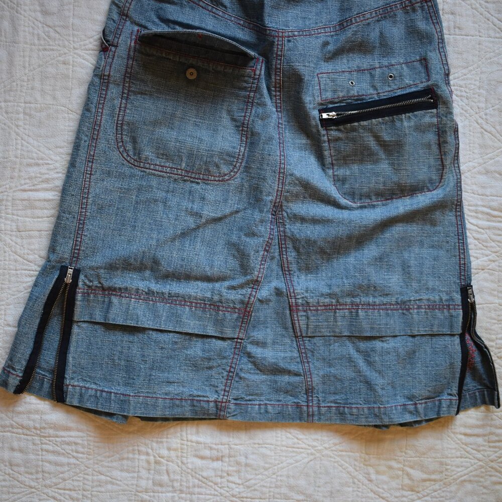 Embroidered Oilily Denim Skirt - Picture 8 of 10